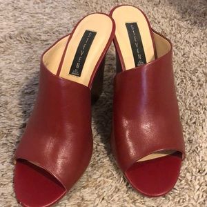 Steven red mules